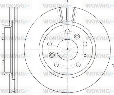 Woking D6237.10 - Disque de frein cwaw.fr