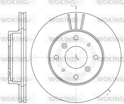 Woking D6225.10 - Disque de frein cwaw.fr