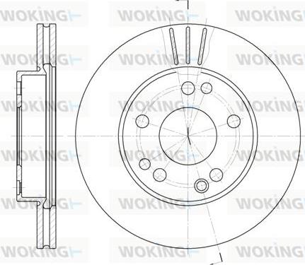 Woking D6228.10 - Disque de frein cwaw.fr