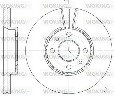 Woking D6227.10 - Disque de frein cwaw.fr