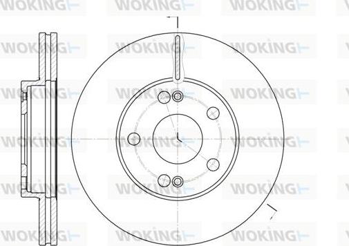 Woking D6227.11 - Disque de frein cwaw.fr