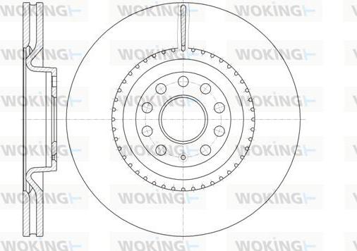 Woking D6791.10 - Disque de frein cwaw.fr