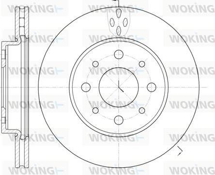 Woking D6745.10 - Disque de frein cwaw.fr