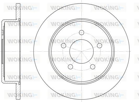 Woking D6746.00 - Disque de frein cwaw.fr