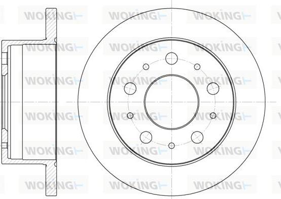 Woking D6741.00 - Disque de frein cwaw.fr