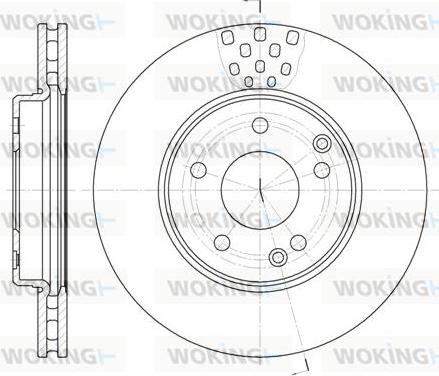 Woking D6751.10 - Disque de frein cwaw.fr