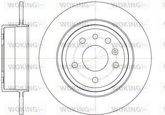 Woking D6764.00 - Disque de frein cwaw.fr