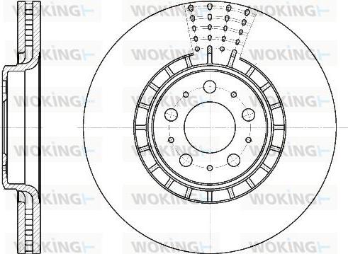 Woking D6768.10 - Disque de frein cwaw.fr