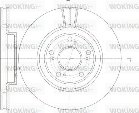 Woking D6763.10 - Disque de frein cwaw.fr