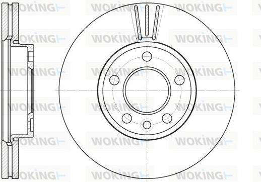 Woking D6708.10 - Disque de frein cwaw.fr