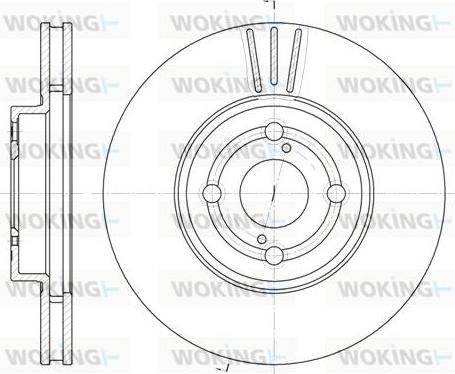 Woking D6703.10 - Disque de frein cwaw.fr