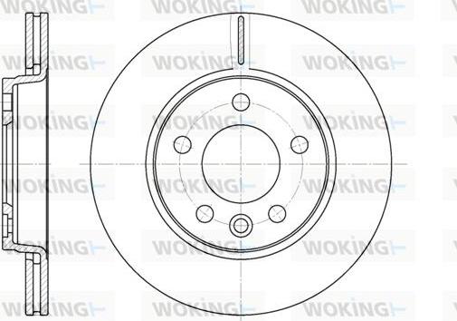 Woking D6707.10 - Disque de frein cwaw.fr