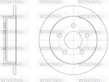 Woking D6719.00 - Disque de frein cwaw.fr