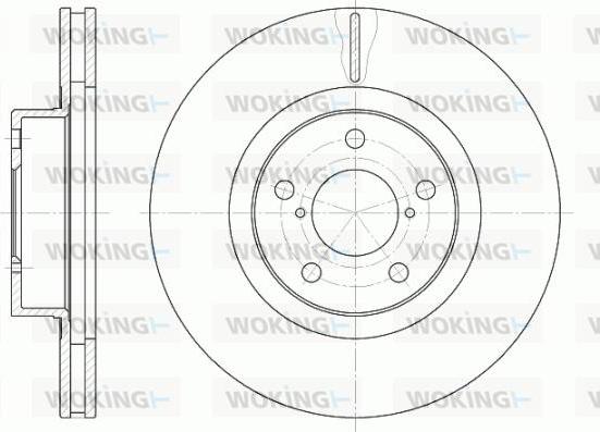 Woking D6715.10 - Disque de frein cwaw.fr