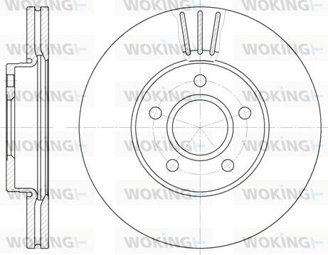 Woking D6710.10 - Disque de frein cwaw.fr