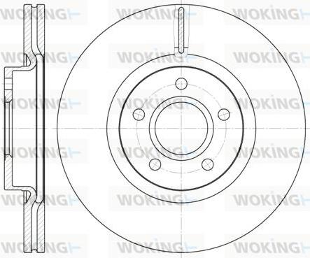 Woking D6711.10 - Disque de frein cwaw.fr