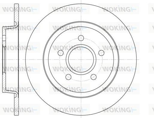 Woking D6712.00 - Disque de frein cwaw.fr