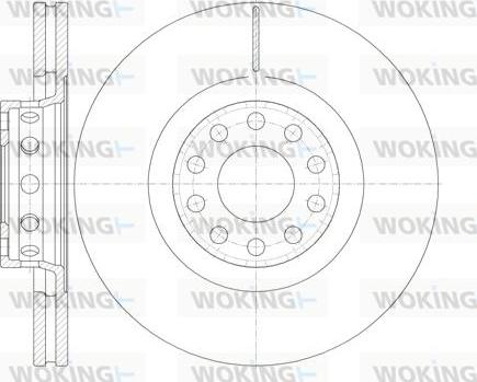 Woking D6781.10 - Disque de frein cwaw.fr