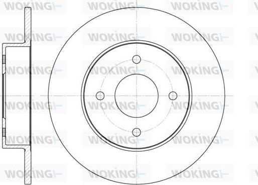 Woking D6788.00 - Disque de frein cwaw.fr