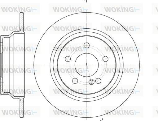 Woking D6787.00 - Disque de frein cwaw.fr