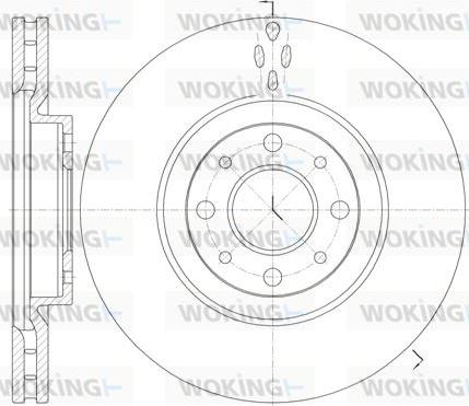 Woking D6734.10 - Disque de frein cwaw.fr