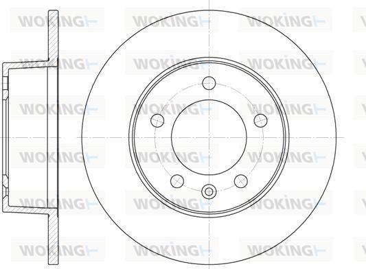 Woking D6735.00 - Disque de frein cwaw.fr