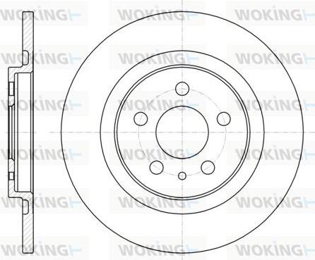 Woking D6736.00 - Disque de frein cwaw.fr