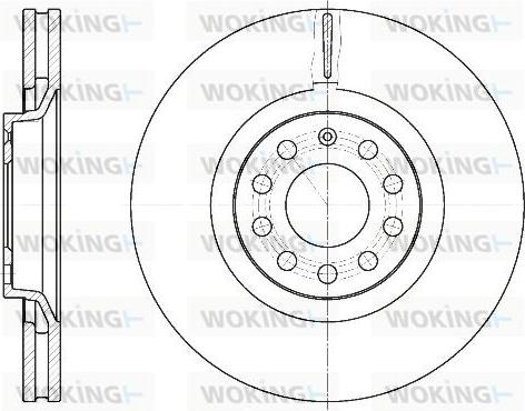 Woking D6730.10 - Disque de frein cwaw.fr