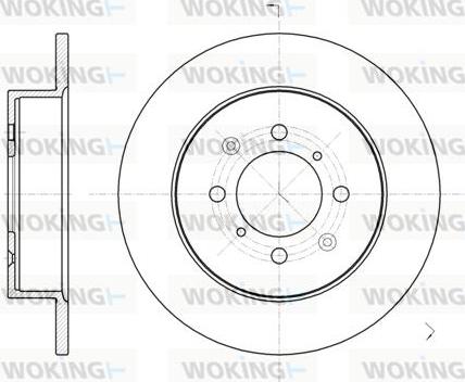 Woking D6732.00 - Disque de frein cwaw.fr