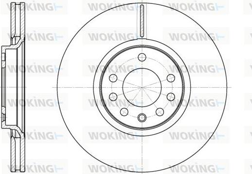 Woking D6729.10 - Disque de frein cwaw.fr