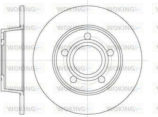 Woking D6724.00 - Disque de frein cwaw.fr