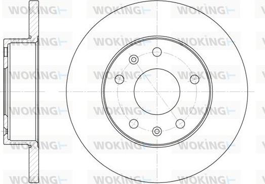 Woking D6721.00 - Disque de frein cwaw.fr