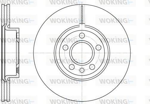 Woking D6728.10 - Disque de frein cwaw.fr