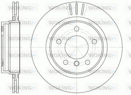 Woking D6722.10 - Disque de frein cwaw.fr