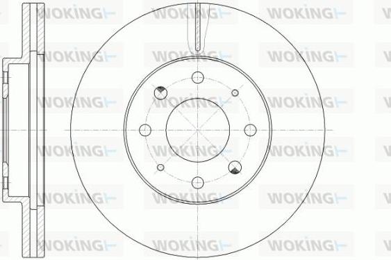 Woking D6775.10 - Disque de frein cwaw.fr