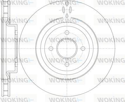 Woking D6771.10 - Disque de frein cwaw.fr