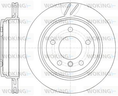 Woking D6772.10 - Disque de frein cwaw.fr