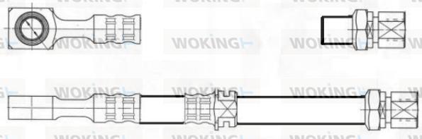 Woking G1900.50 - Flexible de frein cwaw.fr