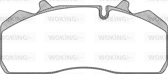 Woking JSA 9943.10 - Kit de plaquettes de frein, frein à disque cwaw.fr