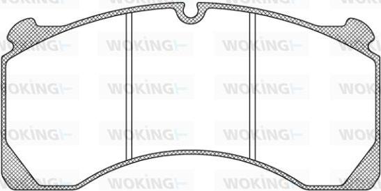 Woking JSA 9473.10 - Kit de plaquettes de frein, frein à disque cwaw.fr