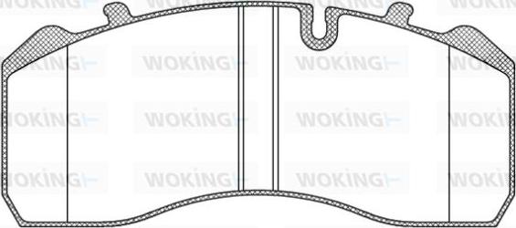 Woking JSA 9143.10 - Kit de plaquettes de frein, frein à disque cwaw.fr