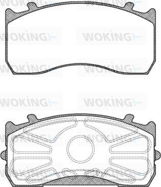 Woking JSA 9153.10 - Kit de plaquettes de frein, frein à disque cwaw.fr