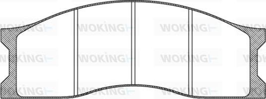 Woking JSA 910313 - Kit de plaquettes de frein, frein à disque cwaw.fr