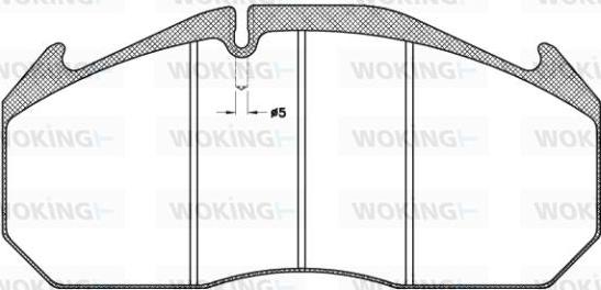 Woking JSA 4063.11 - Kit de plaquettes de frein, frein à disque cwaw.fr