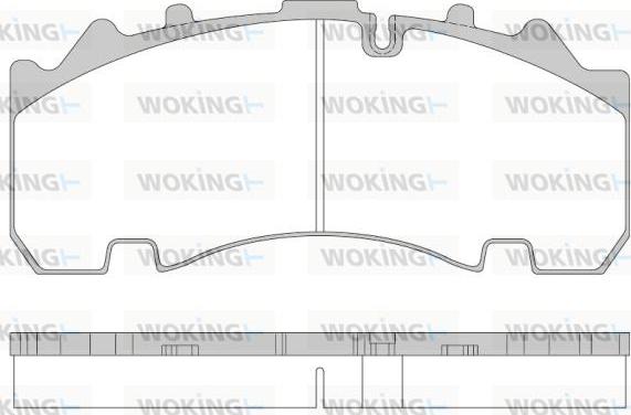 Woking JSA 14543.10 - Kit de plaquettes de frein, frein à disque cwaw.fr