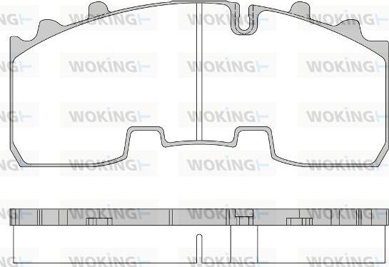 Woking JSA 14563.10 - Kit de plaquettes de frein, frein à disque cwaw.fr