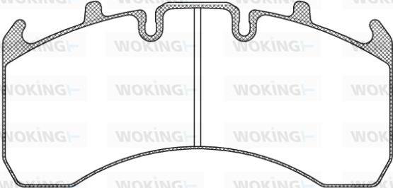 Woking JSA 10563.10 - Kit de plaquettes de frein, frein à disque cwaw.fr