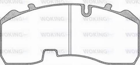 Woking JSA 11843.10 - Kit de plaquettes de frein, frein à disque cwaw.fr