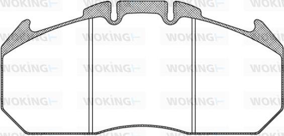 Woking JSA 11343.10 - Kit de plaquettes de frein, frein à disque cwaw.fr