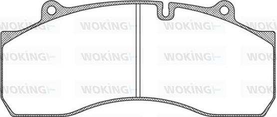 Woking JSA 11733.10 - Kit de plaquettes de frein, frein à disque cwaw.fr